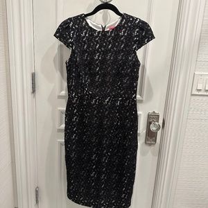 Black Lace Midi Dress